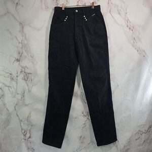 Rocky Mountain Jeans Women 32x36 Black High Rise Denim Western Vtg 90s Long Tall